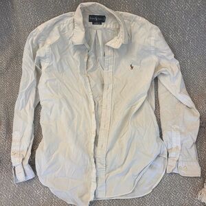 Ralph Lauren Men's Cream Button Down Shirt
